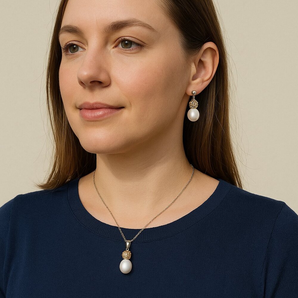 NEW Honora Cultured Pearls Necklace Earrings Boxed Gift Set Jewelry Brand New Ma - Picture 6 of 12